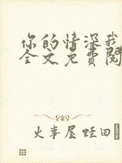 你的情深我不配全文免费阅读小说封面