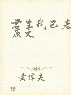 君生我已老全诗原文