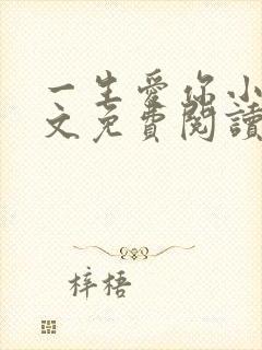 一生爱你小说全文免费阅读无弹窗