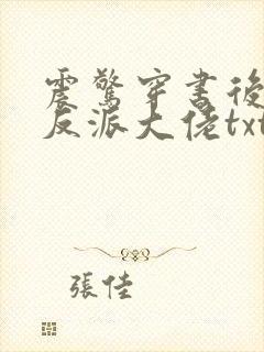 震惊穿书后娶了反派大佬txt