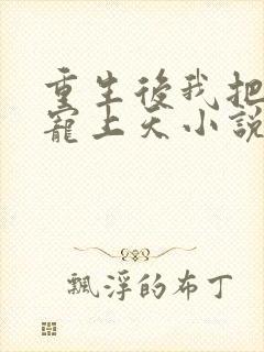 重生后我把夫君宠上天小说