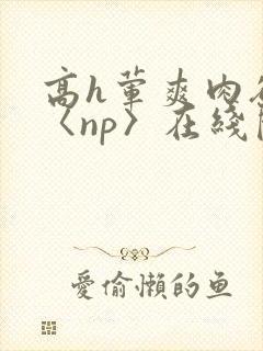 高h荤爽肉欲文〈np〉在线阅读