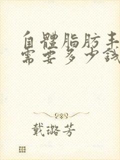 自体脂肪丰胸术需要多少钱