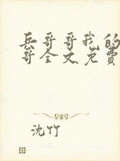 兵哥哥我的好哥哥全文免费阅读封面