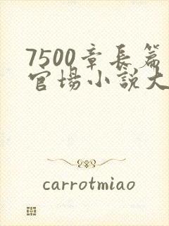 7500章长篇官场小说大结局