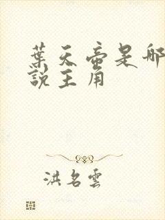 叶天帝是哪部小说主角