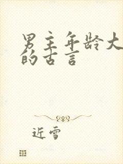 男主年龄大儒雅的古言