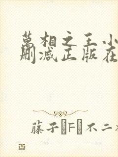 万相之王小说无删减正版在线阅读