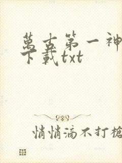 万古第一神免费下载txt