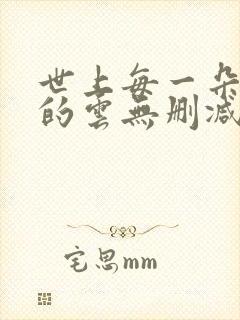 世上每一朵哀伤的云无删减全部章节