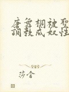 唐舞桐被圣灵教调教成奴性的小说叫