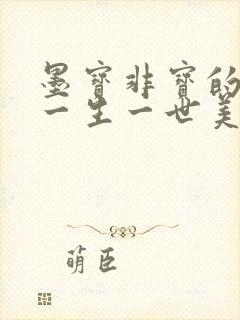 墨宝非宝的小说一生一世美人骨