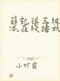 薛凯琪三级无删减在线播放