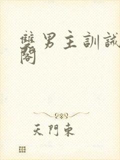 双男主训诫笔趣阁封面
