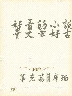 好看的小说高质量文笔好古言