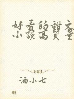 好看的甜文言情小说高质量文笔好