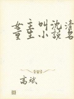 女主叫沈清棠的重生小说名字封面