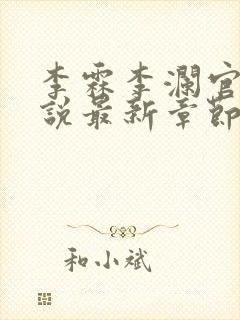 李霖李澜官场小说最新章节