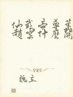 仙武帝尊叶辰跟赵云什么关系