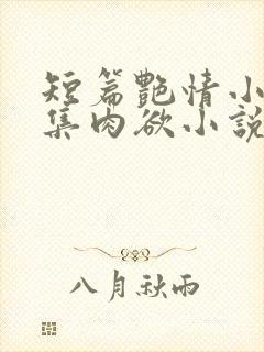 短篇艳情小说合集肉欲小说封面