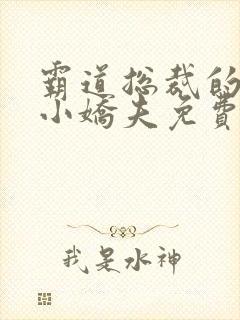 霸道总裁的校草小娇夫免费阅读