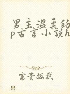 男主温柔的pop古言小说h