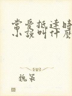 当爱抵达时原著小说叫什么