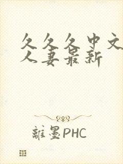 久久久中文字幕人妻最新