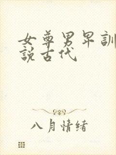 女尊男卑训诫小说古代封面