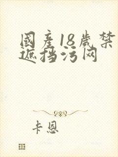 国产18岁禁无遮挡污网