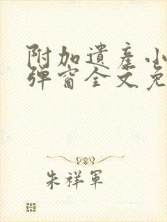 附加遗产小说无弹窗全文免费阅读