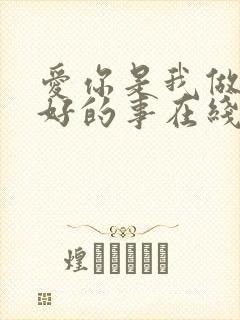 爱你是我做过最好的事在线