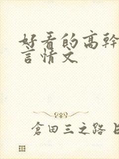 好看的高干军婚言情文