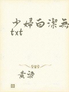 少妇白洁无删减txt