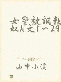 女警被调教成贱奴h文1～29