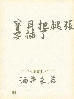 宝贝把腿张开我要插了