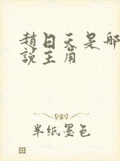 赵日天是哪本小说主角