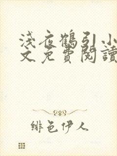 浅夜鹤引小说全文免费阅读封面