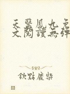 天医凤九免费全文阅读无弹窗