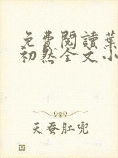 免费阅读叶辰萧初然全文小说封面