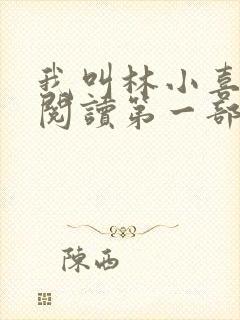 我叫林小喜全文阅读第一部封面