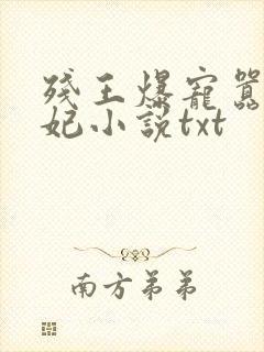 残王爆宠嚣张医妃小说txt