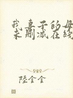 我妻子的母亲2未删减在线播放