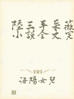 陆三平采薇阿铭小说全文完整版