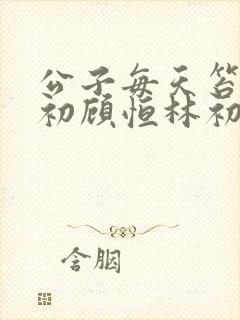 公子每天笞刑林初顾恒林初小说叫什