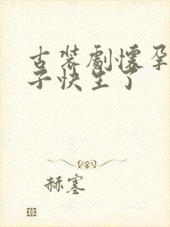 古装剧怀孕大肚子快生了