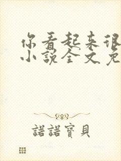 你看起来很好亲小说全文免费阅读