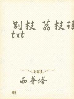 别枝 荔枝很甜txt