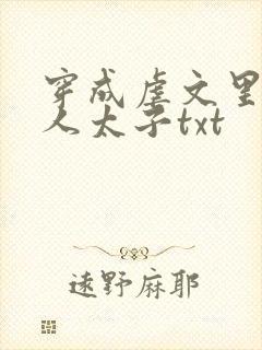 穿成虐文里病美人太子txt