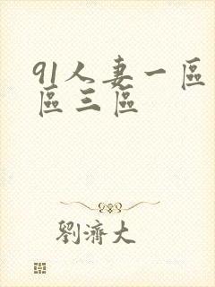 91人妻一区二区三区